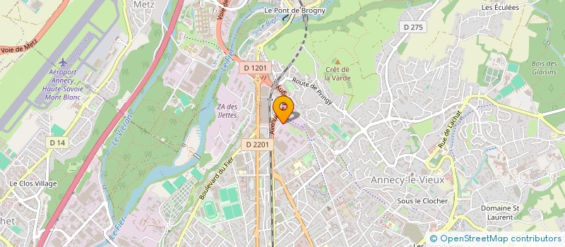 localisation de l'entreprise LA GARDE ECOSSAISE à ANNECY