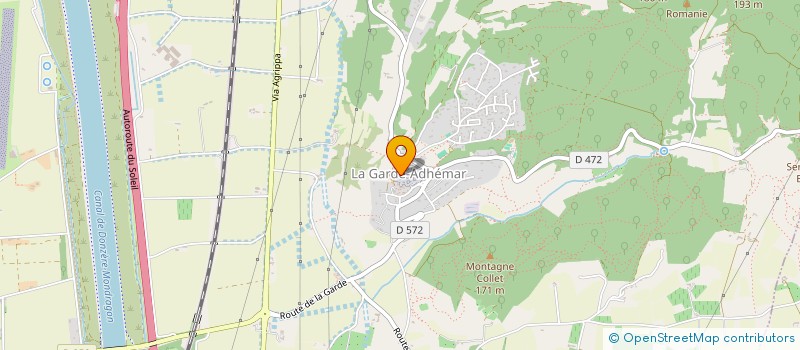 localisation de l'entreprise LA GARDE EN FOLIE  LA GARDE-ADHEMAR