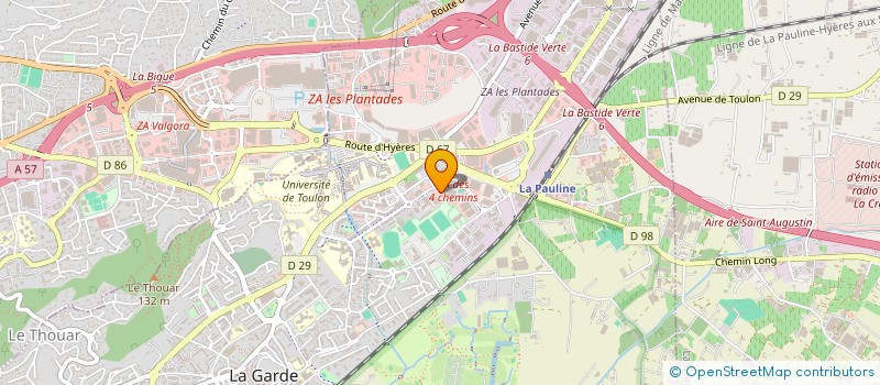 localisation de l'entreprise LA GARDE FRAICHEUR à LA GARDE