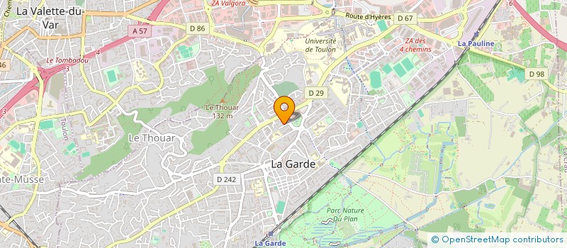 localisation de l'entreprise LA GARDE POESIES à LA GARDE