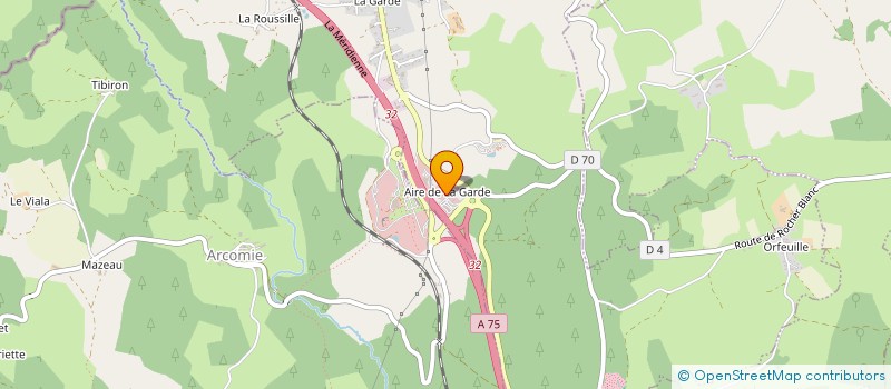localisation de l'entreprise LA GARDE SOINS à ALBARET-SAINTE-MARIE