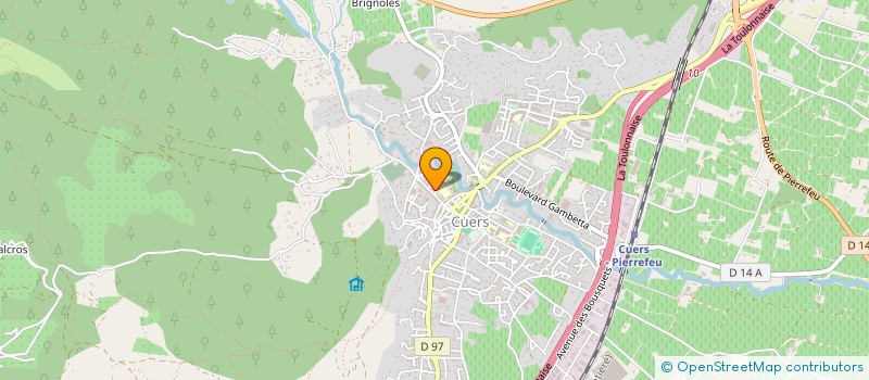 localisation de l'entreprise LA GARDEENNE  CUERS