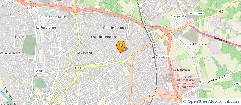 localisation de l'entreprise LA GARDERIE DE L'ECOLE PASTEUR à BEZIERS