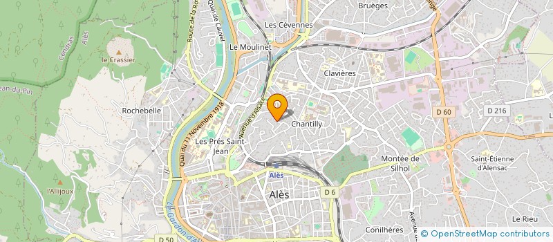 localisation de l'entreprise LA GARDETTE  ALES