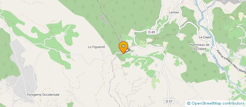 localisation de l'entreprise LA GARDETTE  DRAGUIGNAN