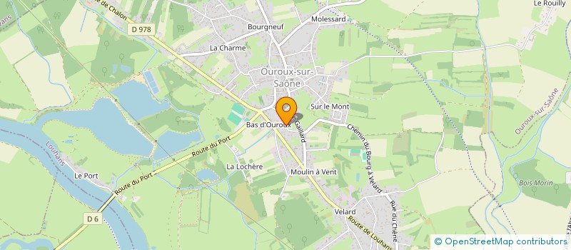 localisation de l'entreprise LA GARDIENNE  OUROUX-SUR-SAONE