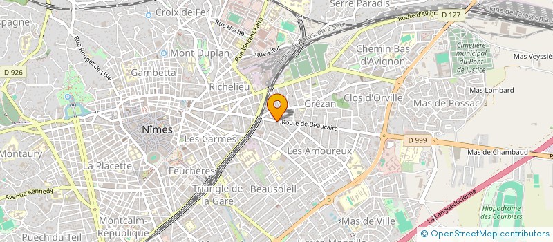 localisation de l'entreprise LA GARDOISE  NIMES