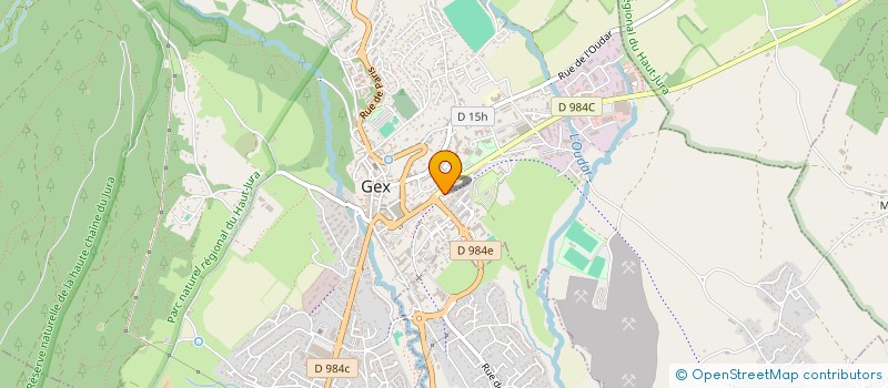 localisation de l'entreprise LA GARE 2018  GEX