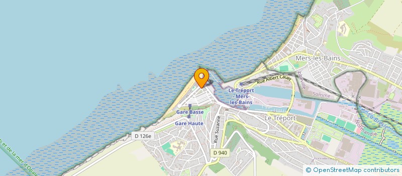 localisation de l'entreprise LA GARE  LE TREPORT