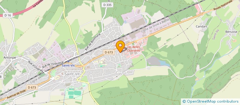 localisation de l'entreprise LA GARE 70  SAINT-VIT