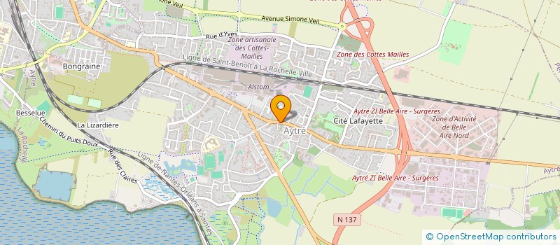 localisation de l'entreprise LA GARE  AYTRE