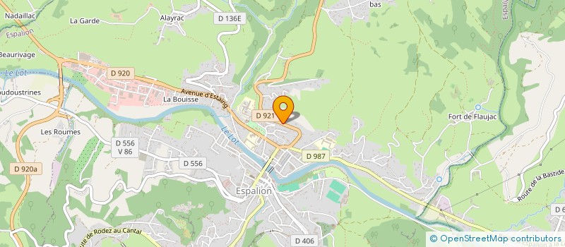 localisation de l'entreprise LA GARE à ESPALION