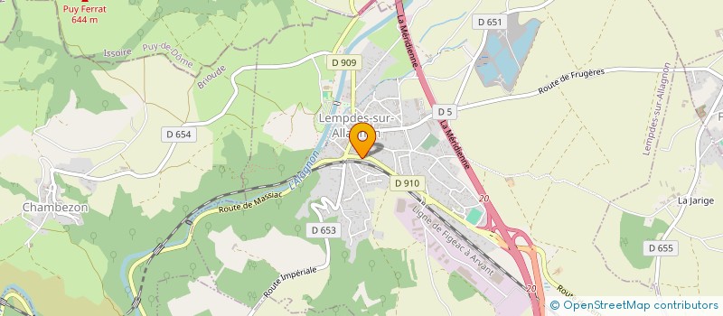 localisation de l'entreprise LA GARE  LEMPDES-SUR-ALLAGNON