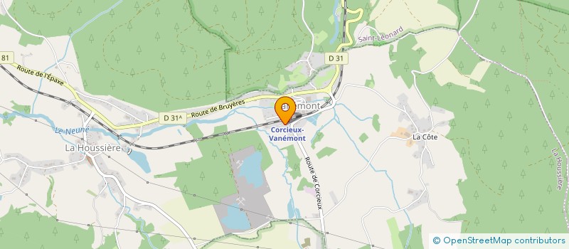 localisation de l'entreprise LA GARE  LA HOUSSIERE