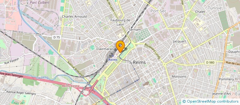 localisation de l'entreprise LA GARE AUTO-ECOLE  REIMS