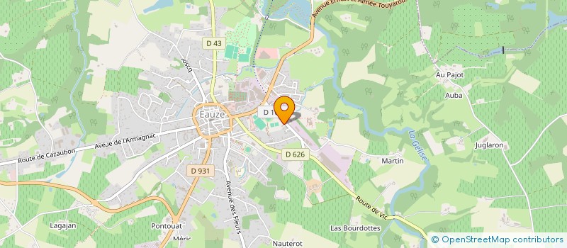 localisation de l'entreprise LA GARE DE TLR  EAUZE