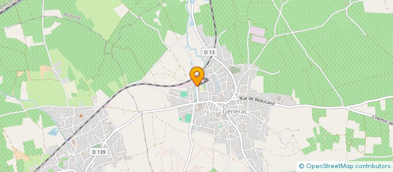 localisation de l'entreprise LA GARE DES POULETS  GENERAC