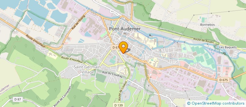 localisation de l'entreprise LA GARE EDEN ROCK à PONT-AUDEMER