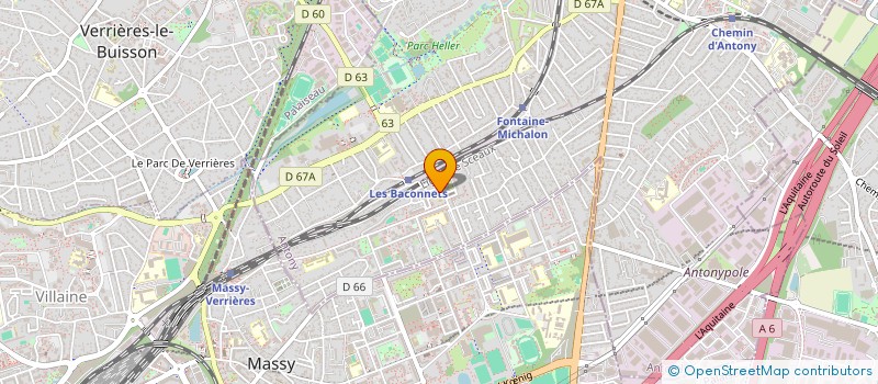 localisation de l'entreprise LA GARE EXOTIQUES à ANTONY