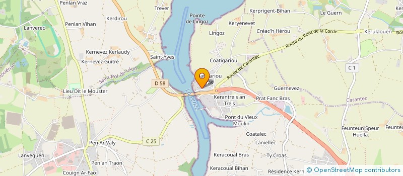 localisation de l'entreprise LA GARE SAINT POL  HENVIC