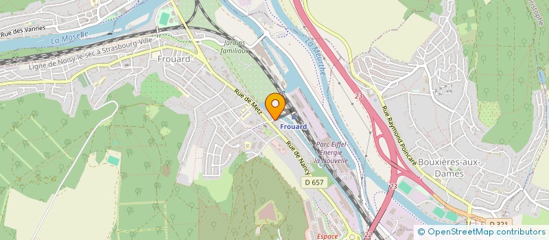 localisation de l'entreprise LA GARE TIPA  FROUARD