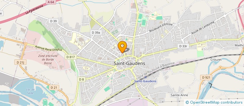 localisation de l'entreprise LA GARE V  SAINT-GAUDENS