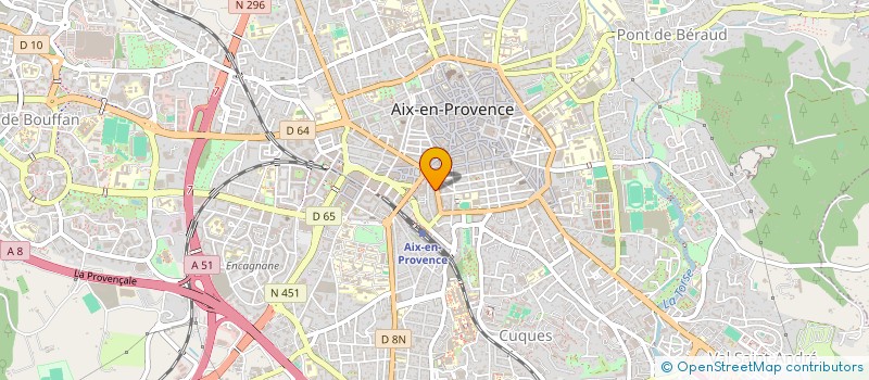 localisation de l'entreprise LA GAREGOUILLE à AIX-EN-PROVENCE