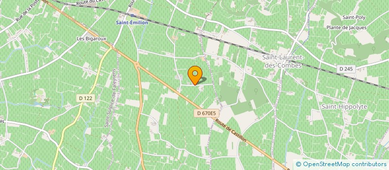 localisation de l'entreprise LA GARELLE à SAINT-EMILION
