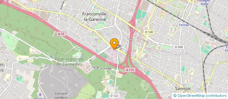 localisation de l'entreprise LA GARENNE  SANNOIS