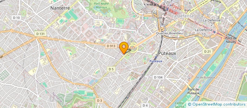 localisation de l'entreprise LA GARENNE 35  PUTEAUX