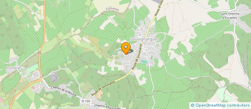 localisation de l'entreprise LA GARENNE  SOUVIGNARGUES