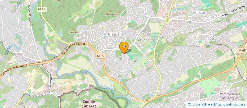 localisation de l'entreprise LA GARENNE  CLAPIERS