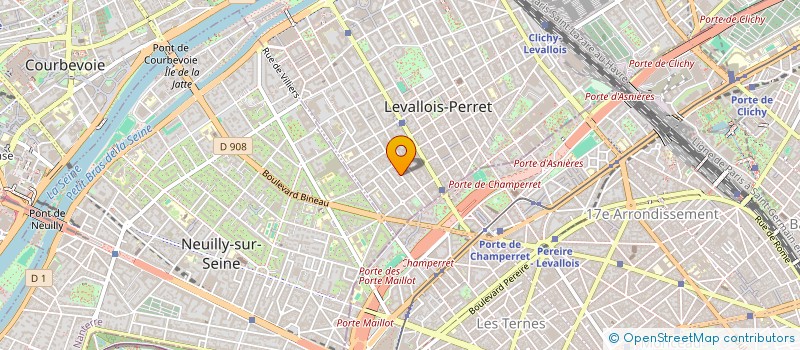 localisation de l'entreprise LA GARENNE à LEVALLOIS-PERRET