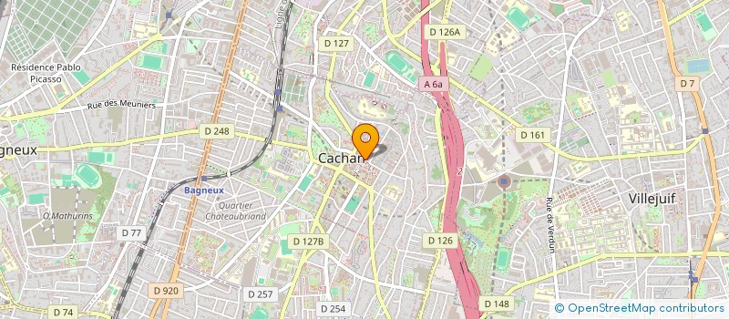 localisation de l'entreprise LA GARENNE à CACHAN