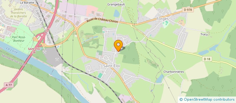 localisation de l'entreprise LA GARENNE à SAINT-ELOI