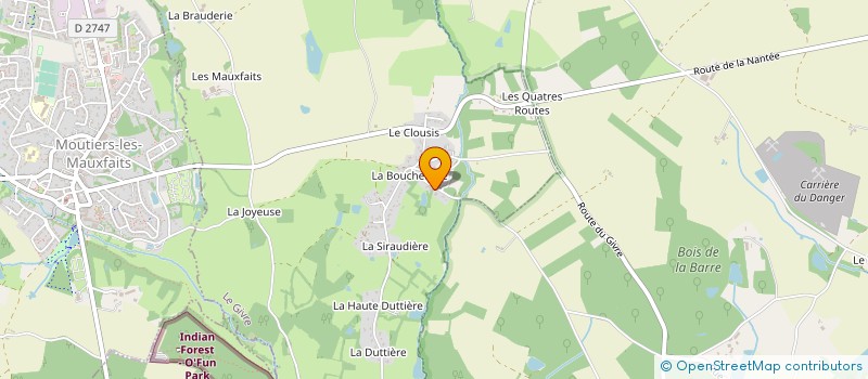 localisation de l'entreprise LA GARENNE  LE GIVRE