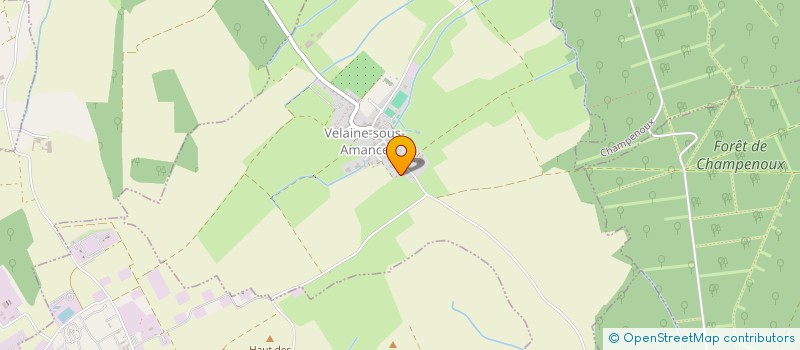 localisation de l'entreprise LA GARENNE  VELAINE-SOUS-AMANCE