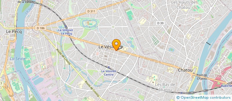 localisation de l'entreprise LA GARENNE  LE VESINET