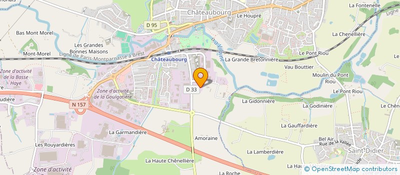 localisation de l'entreprise LA GARENNE  CHATEAUBOURG