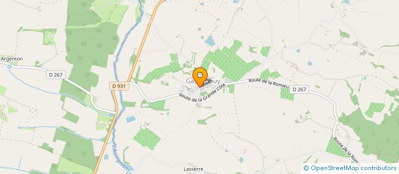 localisation de l'entreprise LA GARENNE  LA ROMIEU