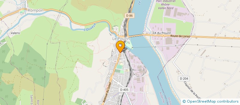 localisation de l'entreprise LA GARENNE  LA VOULTE-SUR-RHONE