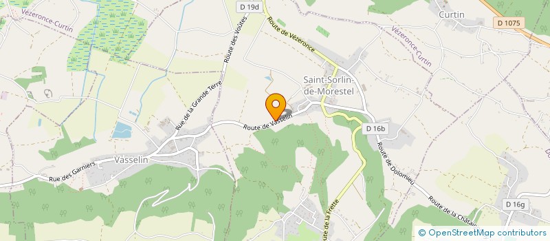 localisation de l'entreprise LA GARENNE à SAINT-SORLIN-DE-MORESTEL