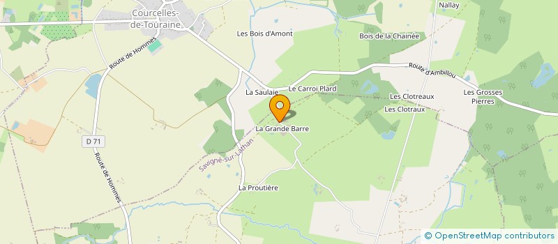 localisation de l'entreprise LA GARENNE  SAVIGNE-SUR-LATHAN