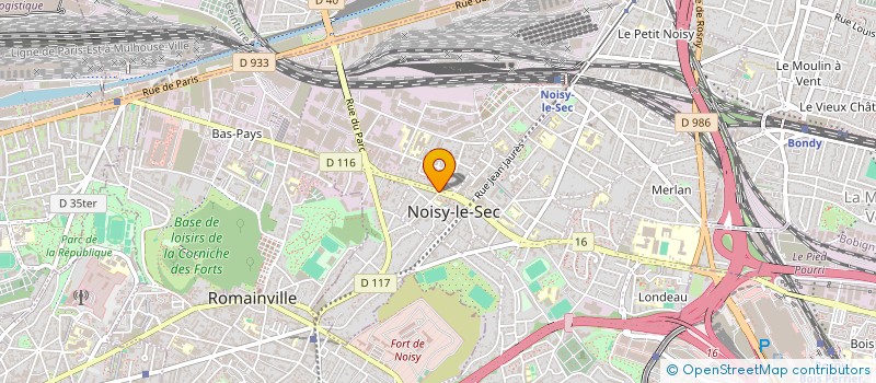 localisation de l'entreprise LA GARENNE à NOISY-LE-SEC