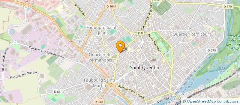 localisation de l'entreprise LA GARENNE  SAINT-QUENTIN