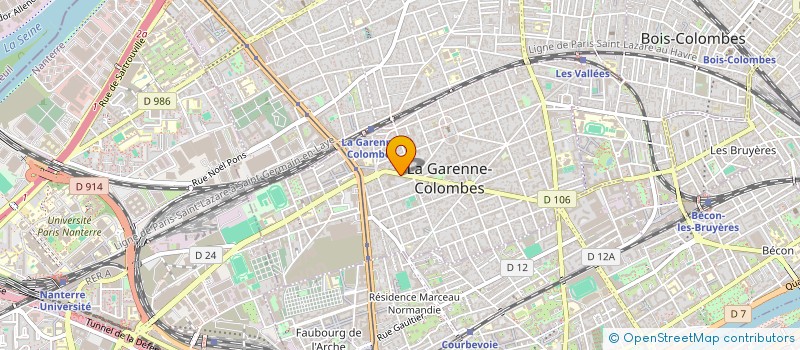 localisation de l'entreprise LA GARENNE BISTROT  LA GARENNE-COLOMBES