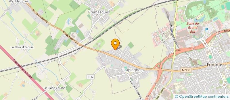 localisation de l'entreprise LA GARENNE BLEUE  CAPINGHEM