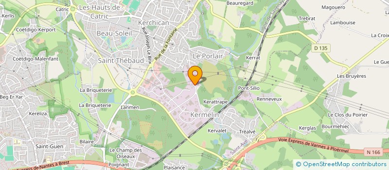 localisation de l'entreprise LA GARENNE DE KERMELIN  SAINT-AVE