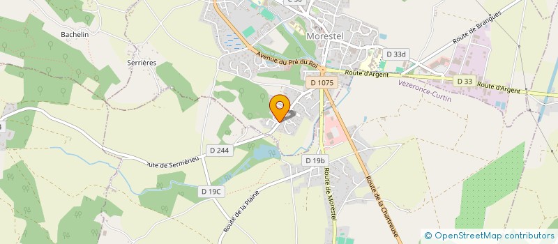 localisation de l'entreprise LA GARENNE DE MORESTEL  MORESTEL