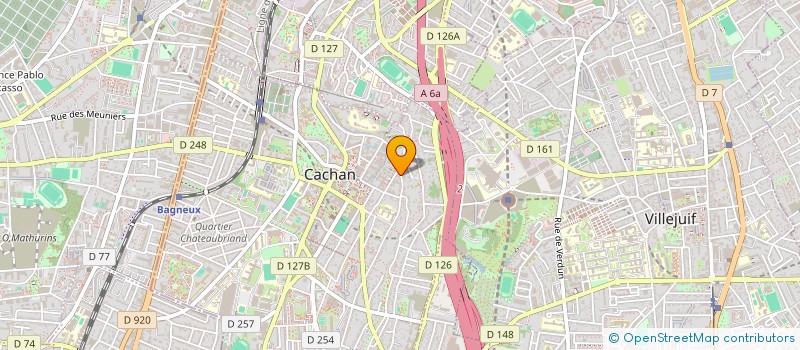 localisation de l'entreprise LA GARENNE DES POETES  CACHAN